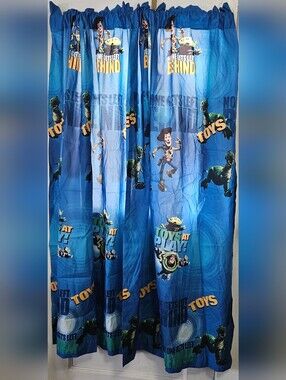 Toy Story Blue Kids Curtain Panel